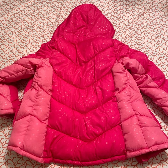Puffer girls jacket-Vertical9- size 14/16 XL pretty pink - Picture 6 of 9
